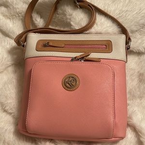 Kim Rogers cross body pink bag NWOT